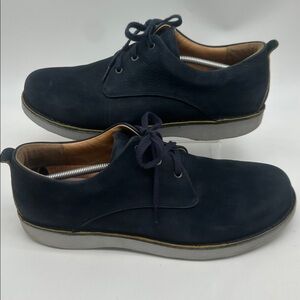 Samuel Hubbard Men's 14 "Hubbard Free" Casual Walking Shoe Navy Nubuck Yellow